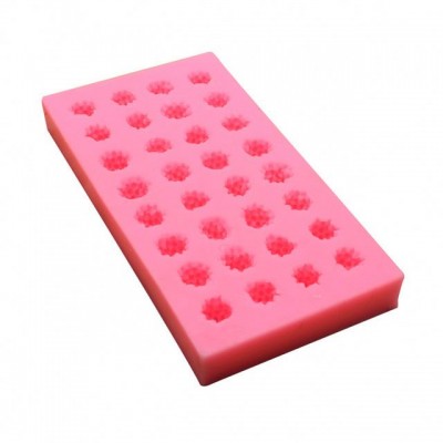 Chocolate Cake Decorating Mold 32 Grid Raspberry Strawberry Fruit Fondant Silicone Mold