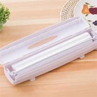 Plastic Wrap Dispenser Kitchen Cling Food Wrap Cutter Dispenser Preservative Film Cutter Kitchen Accessories